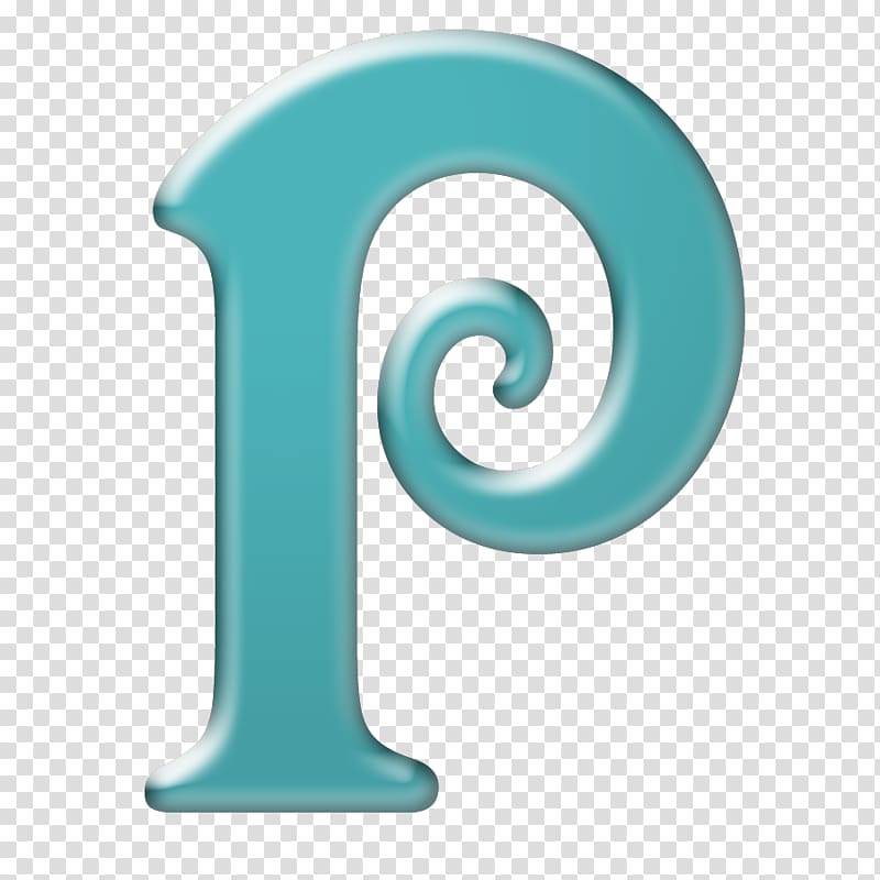 Letter Alphabet Teal , letter P transparent background PNG clipart