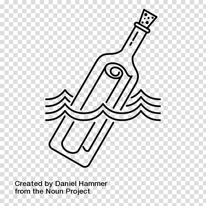 Drawing Message in a bottle Coloring book, bottle transparent background PNG clipart