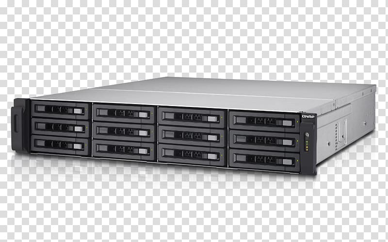 Network Storage Systems QNAP Systems, Inc. Serial Attached SCSI Data storage QNAP TVS-EC1280U-SAS-RP, others transparent background PNG clipart