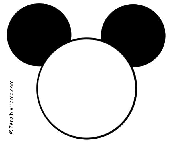 mickey mouse head stencil