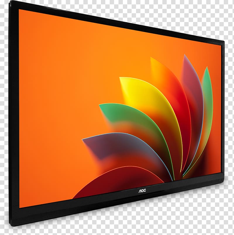 LED-backlit LCD Computer Monitors Television set AOC International Liquid-crystal display, Led Backlit Lcd Display transparent background PNG clipart