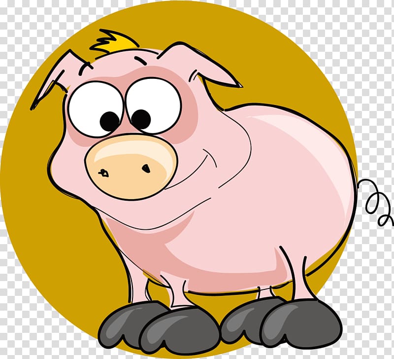 Domestic pig Comics , Pig transparent background PNG clipart
