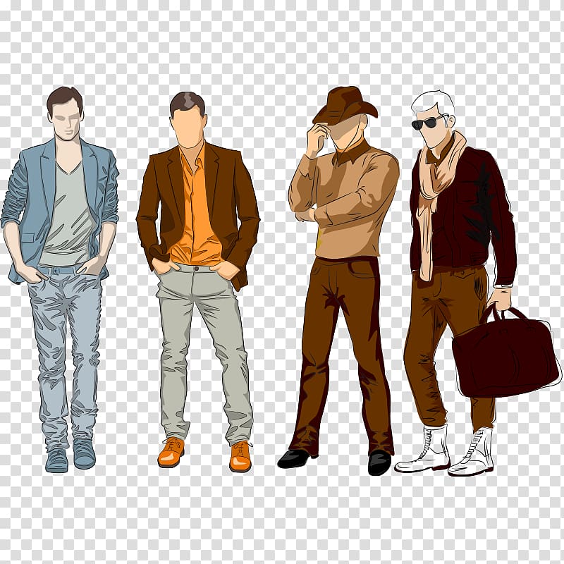 Fashion Model Illustration, Model,character transparent background PNG clipart