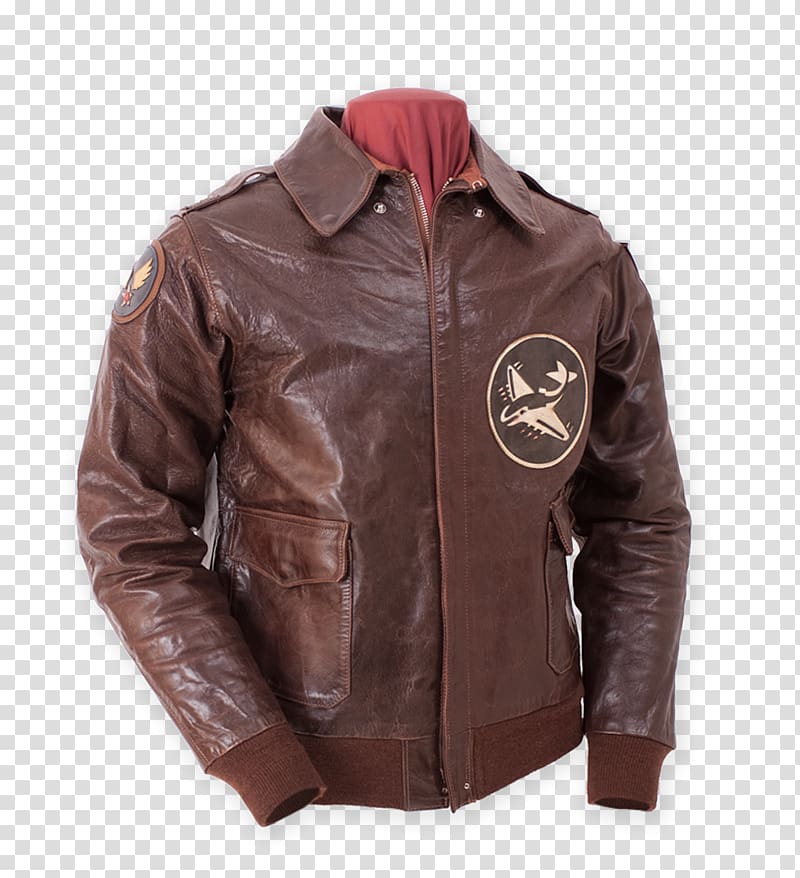 Leather jacket A-2 jacket Flight jacket China Burma India Theater, jacket transparent background PNG clipart