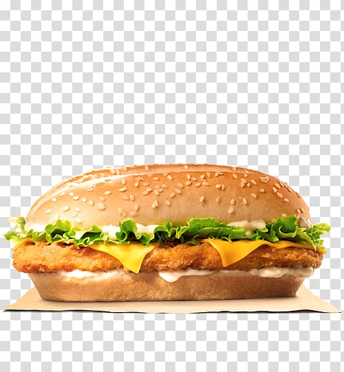 Hamburger Cheeseburger Chicken sandwich Whopper TenderCrisp, burger and sandwich transparent background PNG clipart