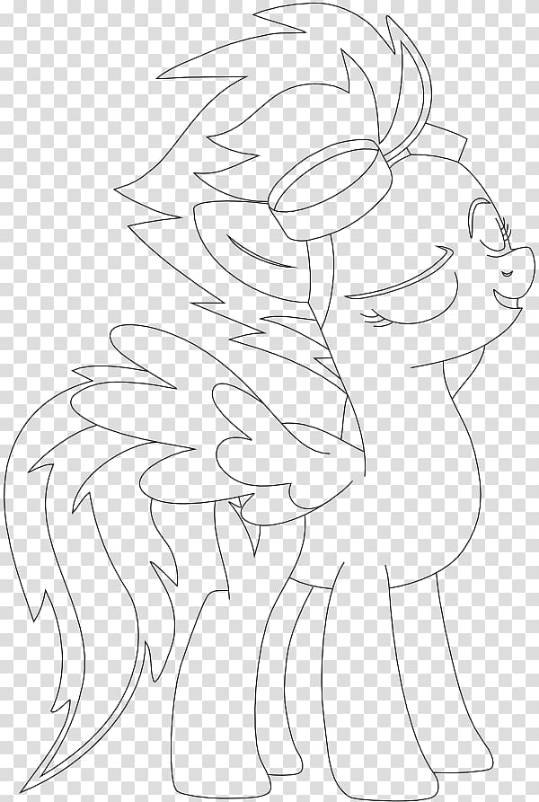 Line art /m/02csf Drawing Horse Cartoon, spitfire transparent background PNG clipart