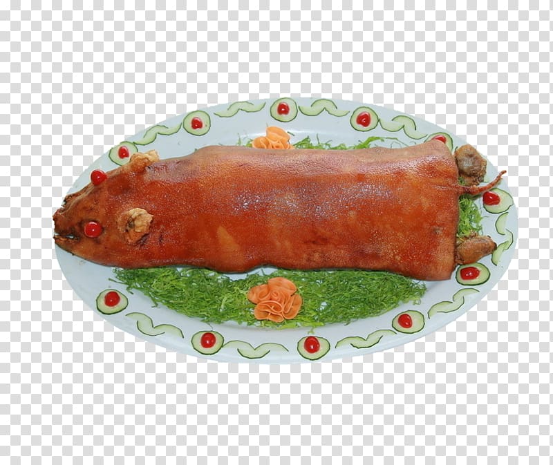 Pig roast Domestic pig Siu yuk Dish u70e7u4e73u732a, A boiled pig transparent background PNG clipart