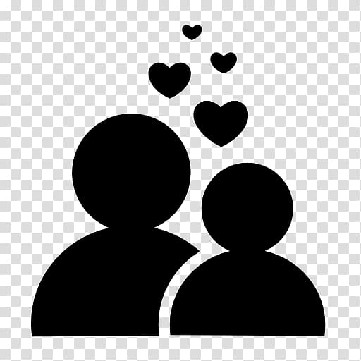 Computer Icons Heart couple Flirting, love couple transparent background PNG clipart