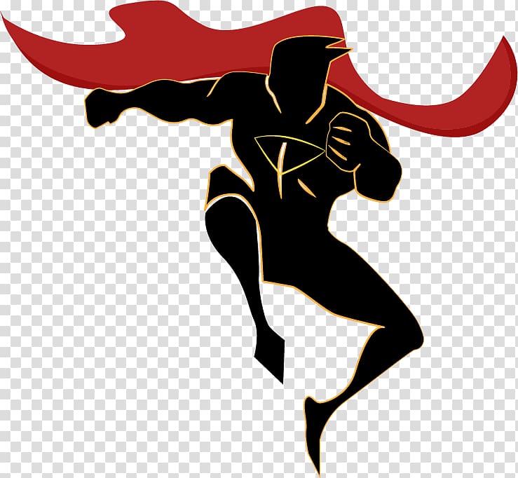 silhouette of Shazam illustration, Clark Kent Iron Man Superhero Silhouette, Superhero Silhouette transparent background PNG clipart