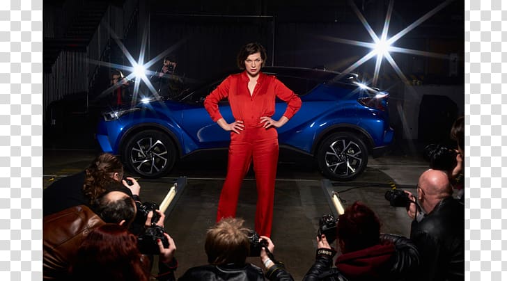 Alice Toyota C-HR Concept, Milla Jovovich transparent background PNG clipart