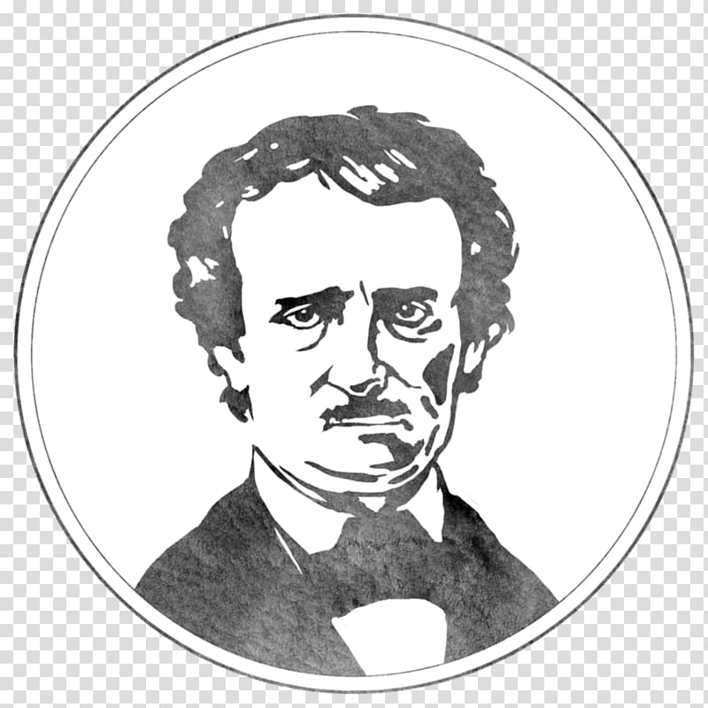 Edgar Allan Poe Stories Drawing Portrait, painting transparent background PNG clipart