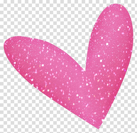 pink heart art, Glitter Heart Pink , Pink Sparkle transparent background PNG clipart
