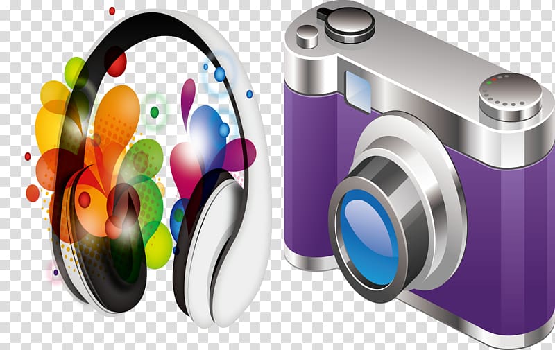 Headphones Music Madoda, Headphones and cameras transparent background PNG clipart