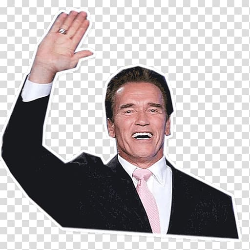 Arnold Schwarzenegger Sticker Telegram Entrepreneur Thumb, arnold schwarzenegger transparent background PNG clipart