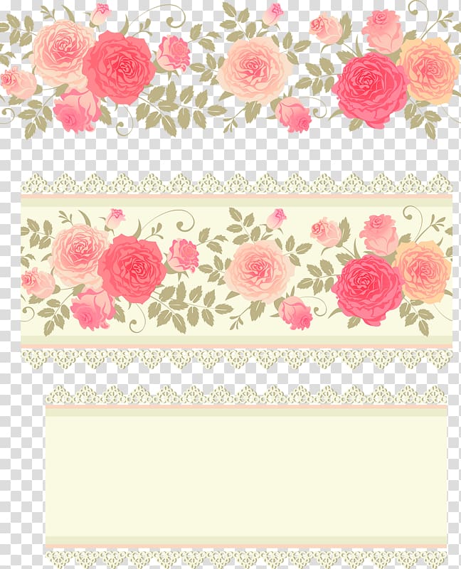 white and pink rose flower illustration, Rose Flower Pattern, Pink roses flower background transparent background PNG clipart