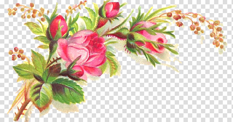 Floral design Flower bouquet , corner floral transparent background PNG clipart