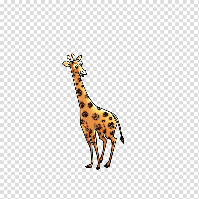 Northern giraffe Cartoon Animation, giraffe transparent background PNG clipart