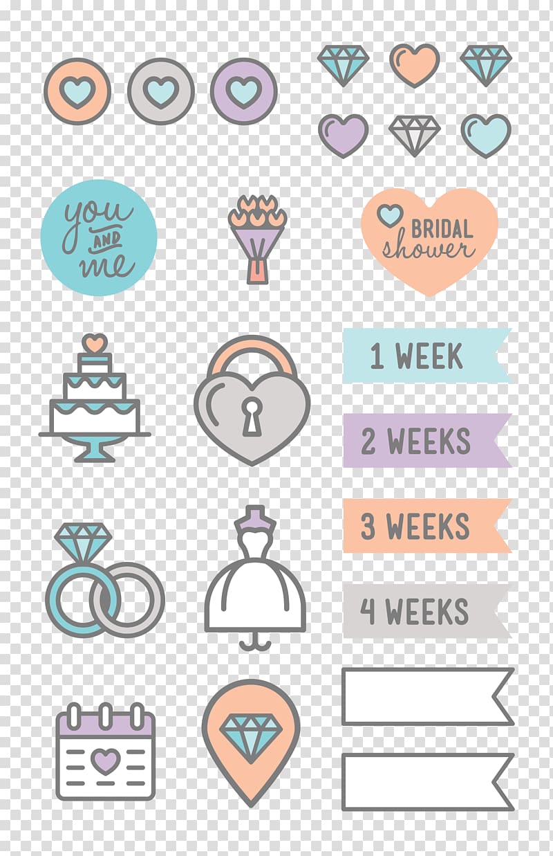 Wedding Invitation Sticker Wedding Planner Label Wedding Poster