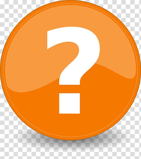 orange question mark clipart