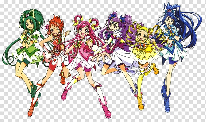 Nozomi Yumehara Urara Kasugano Pretty Cure All Stars Magical girl, Anime transparent background PNG clipart