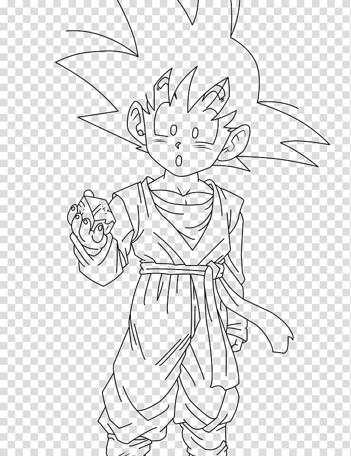 Gotenks Goku Trunks Gohan, the little monkey scatters flowers transparent background PNG clipart