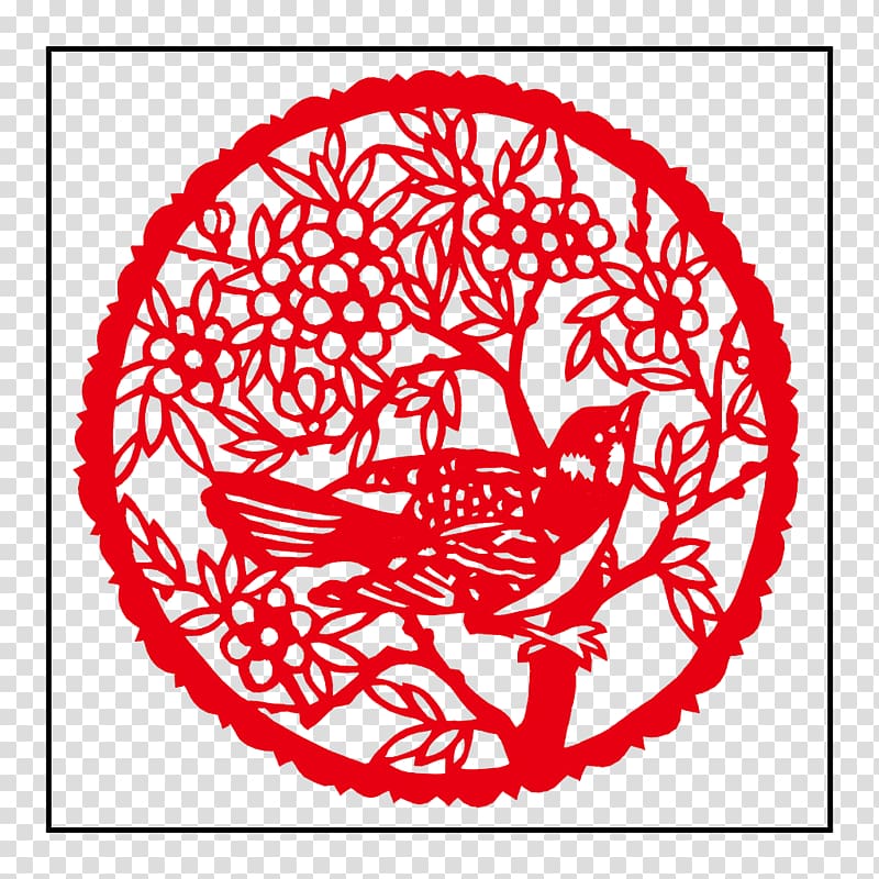 China Chinese paper cutting Papercutting Painting, Paper-cut duck transparent background PNG clipart