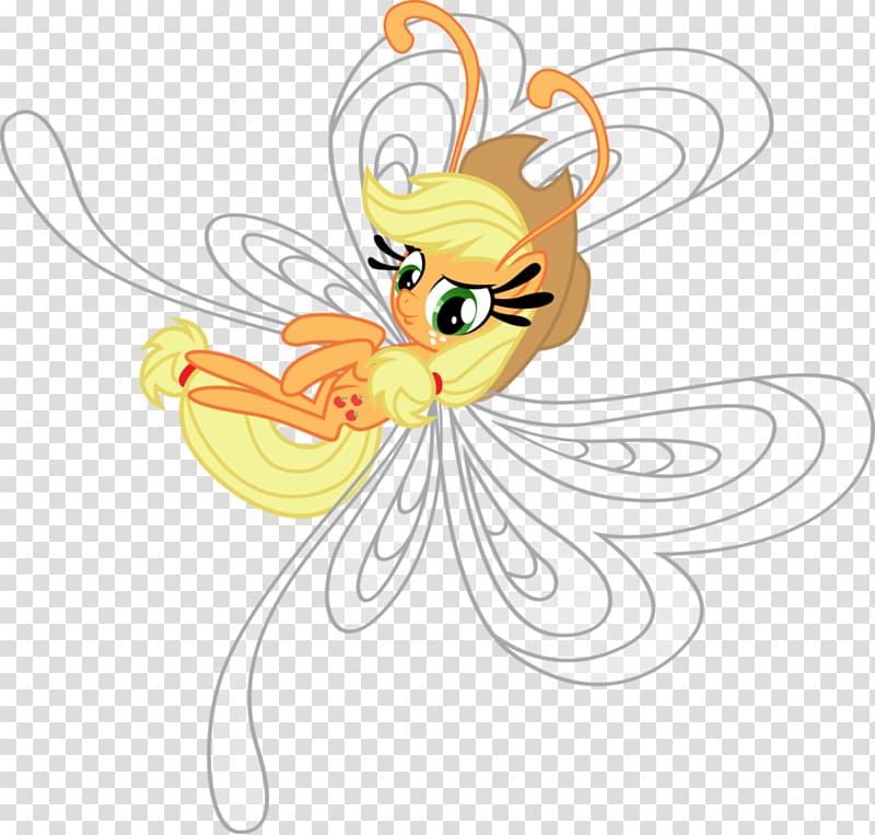 Applejack Fluttershy Pinkie Pie Butterfly Rainbow Dash, butterfly transparent background PNG clipart