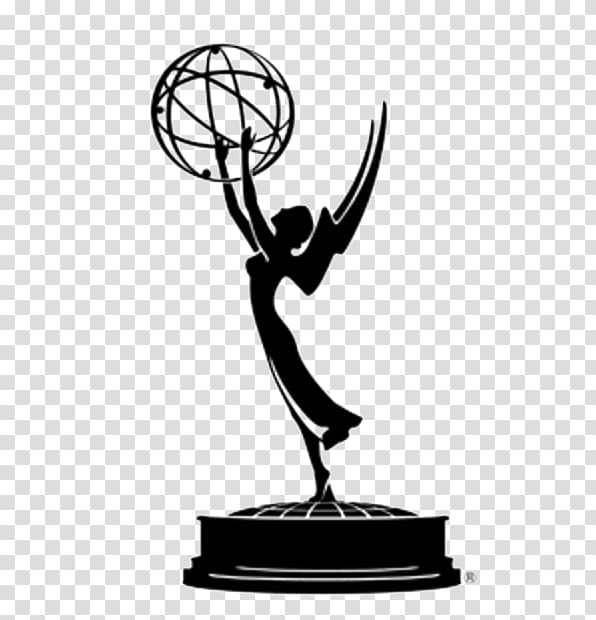 woman holding sphere illustration, 64th Primetime Emmy Awards Logo Television, over transparent background PNG clipart