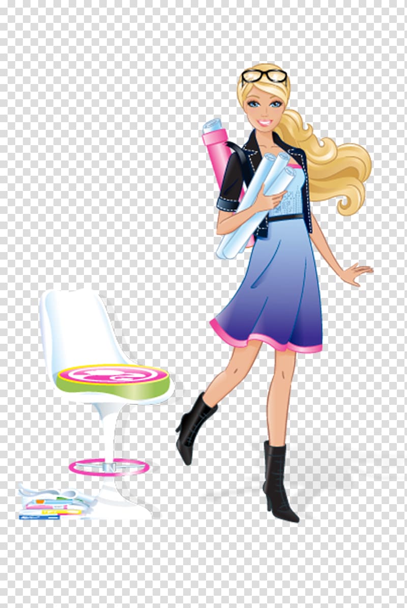 Computer Engineer Barbie Barbie Girl Doll Clothing, barbie transparent background PNG clipart