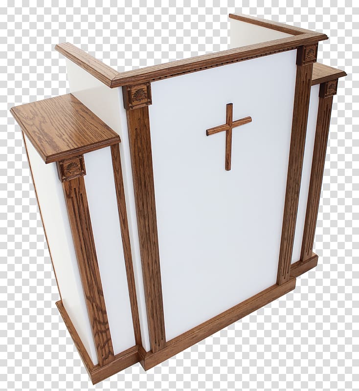 Pulpit Christian Church Kerkmeubilair Table, podium transparent background PNG clipart