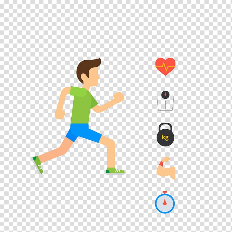 Infographic Running, Running boy transparent background PNG clipart