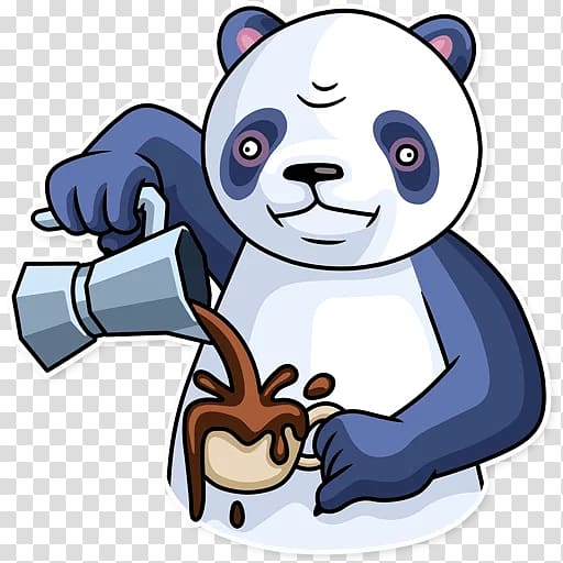 Bear Giant panda Sticker Mammal, bear transparent background PNG clipart