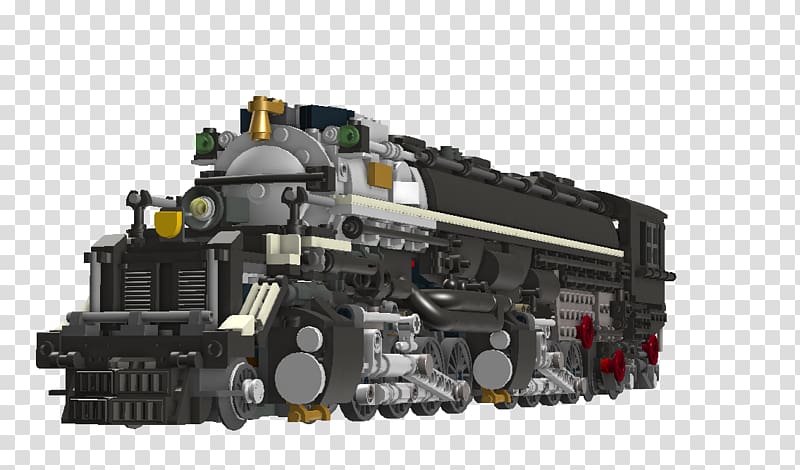 Train Engine Steam locomotive Union Pacific Big Boy, Lego Trains transparent background PNG clipart