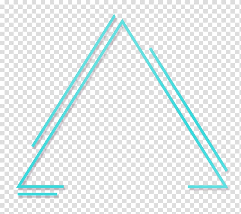 teal triangle , Triangle Geometry Geometric abstraction, Geometric triangle transparent background PNG clipart