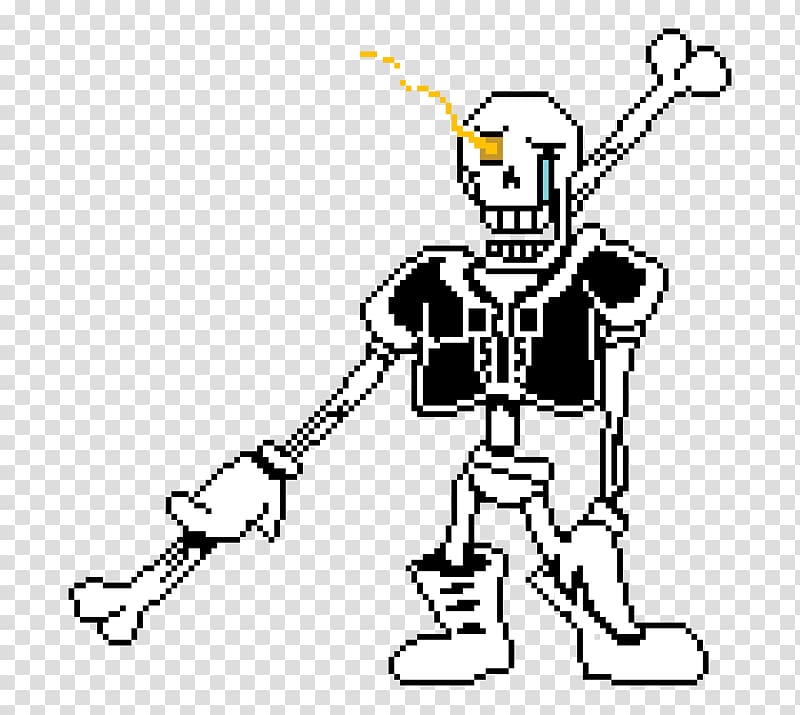 Undertale Chiptune Pixel art, papyrus pixel art, game, text png