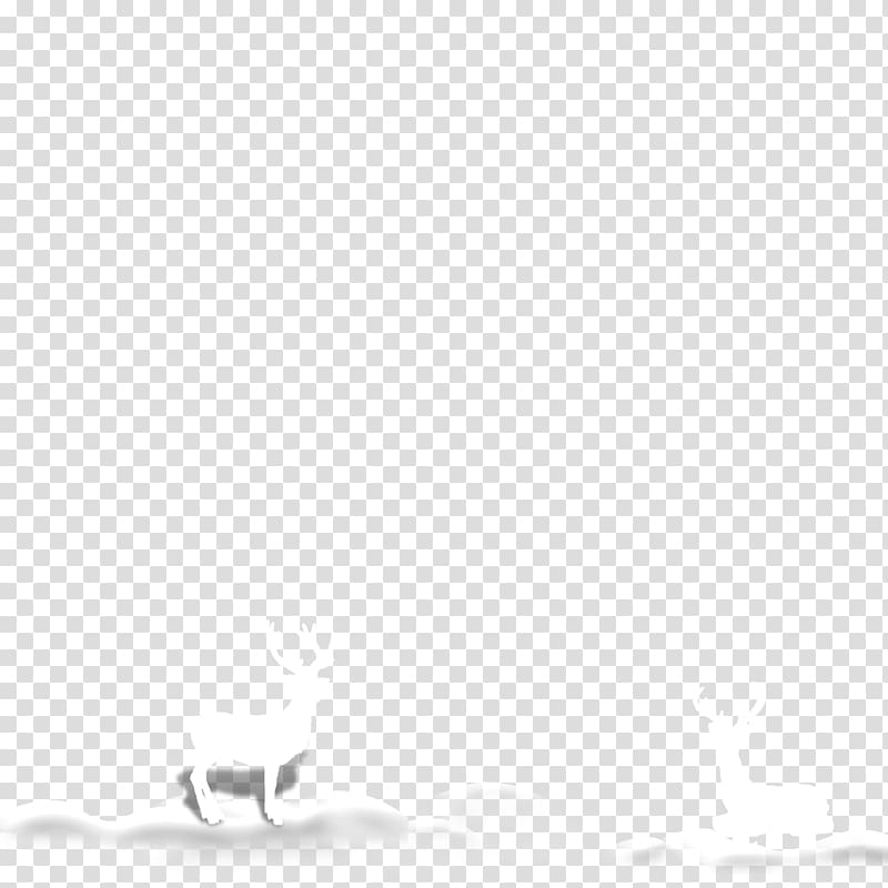 Angle Point Black and white Pattern, Christmas deer Tengyun transparent background PNG clipart