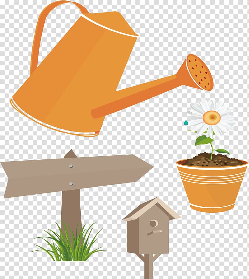 Garden Watering can , Watering bucket transparent background PNG clipart