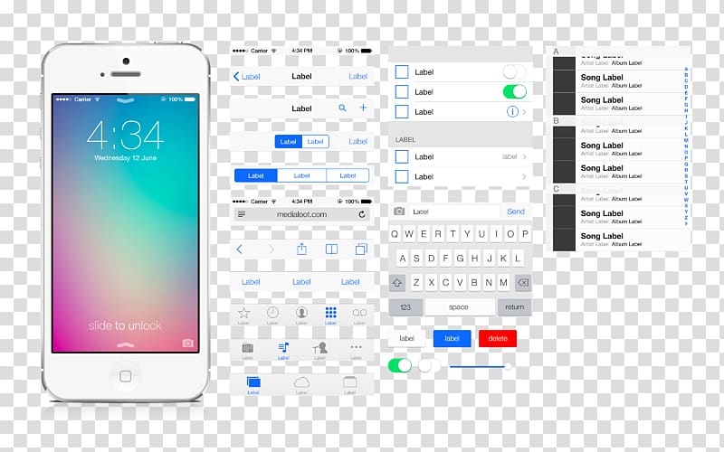 User interface iOS 7 Application software, interface transparent background PNG clipart