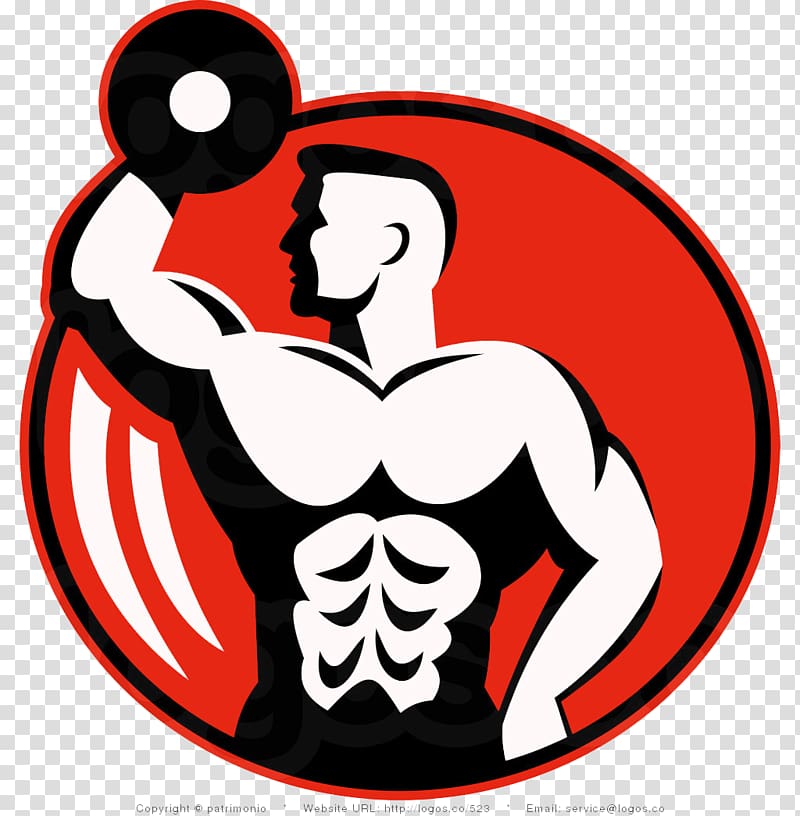 Fitness centre Logo Bodybuilding , dumbbell transparent background PNG ...