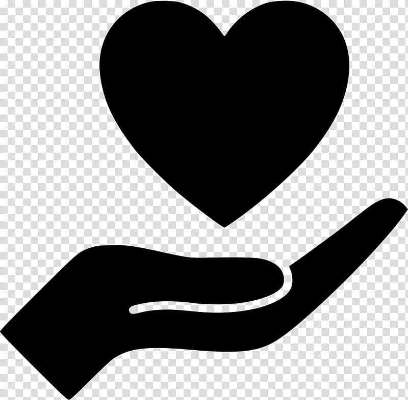 Computer Icons Hand heart , handheld transparent background PNG clipart