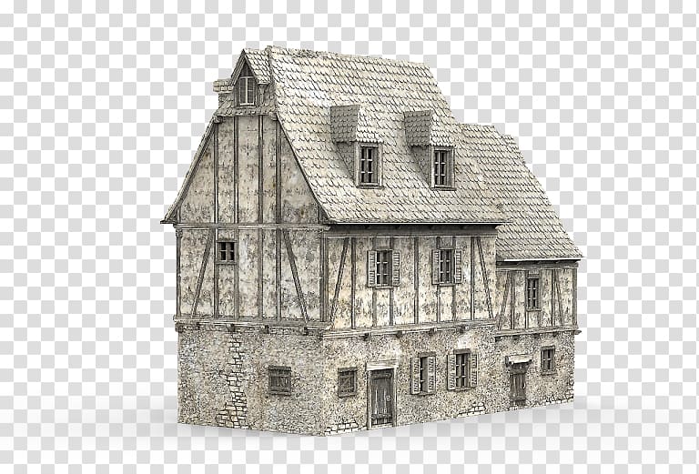 Middle Ages House Medieval architecture Building Property, Castle Scenery Terrain transparent background PNG clipart