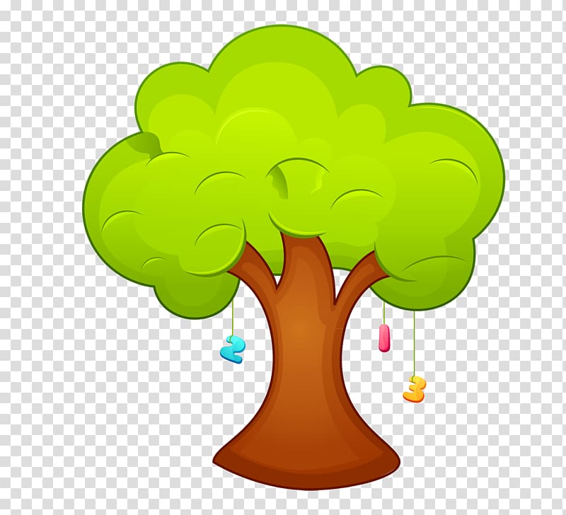 green tree illustraton, Cartoon , Cute cartoon trees transparent background PNG clipart