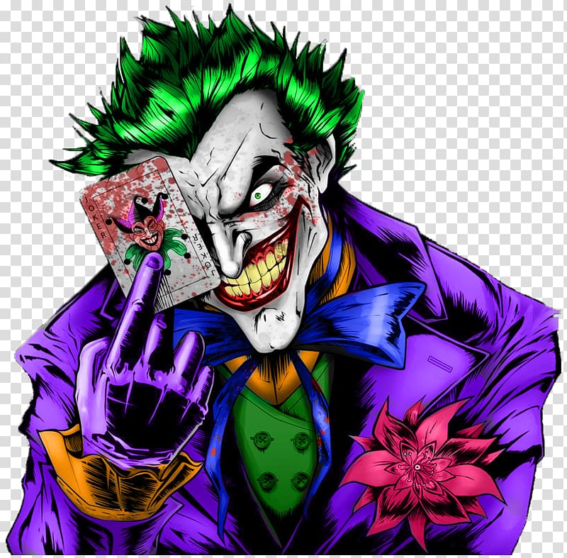DC The Joker holding playing card illustration, Joker Batman Harley Quinn, venus love transparent background PNG clipart