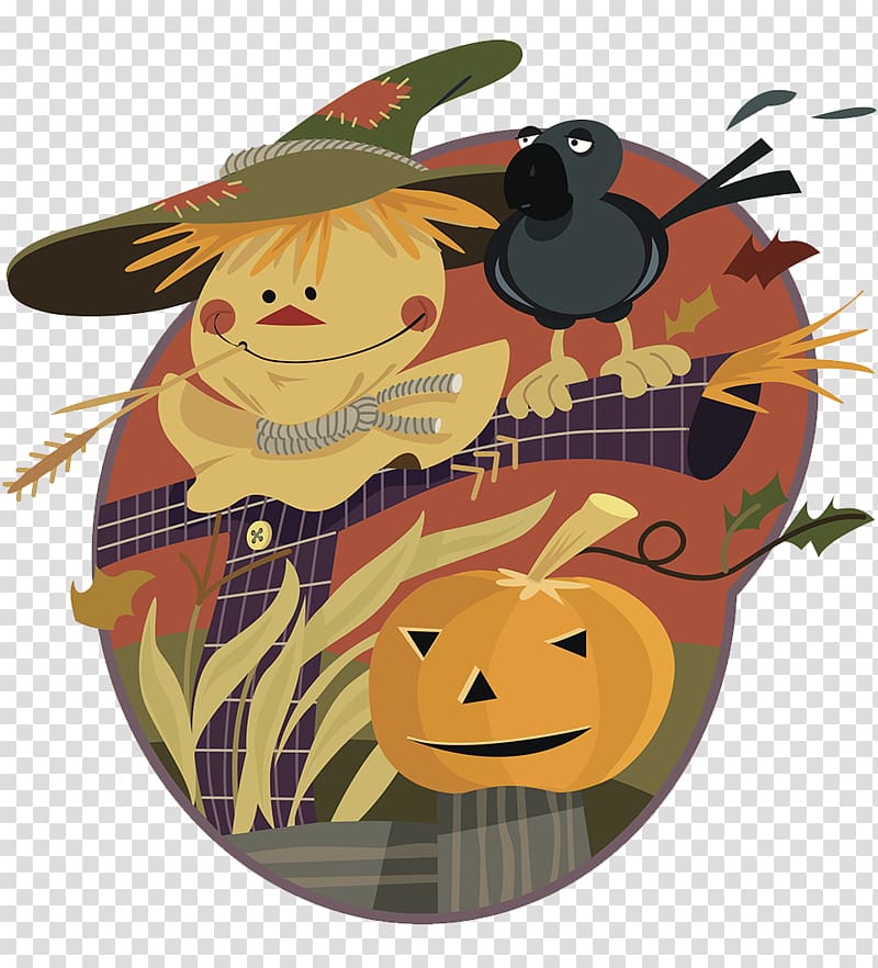 Halloween Scarecrow transparent background PNG clipart