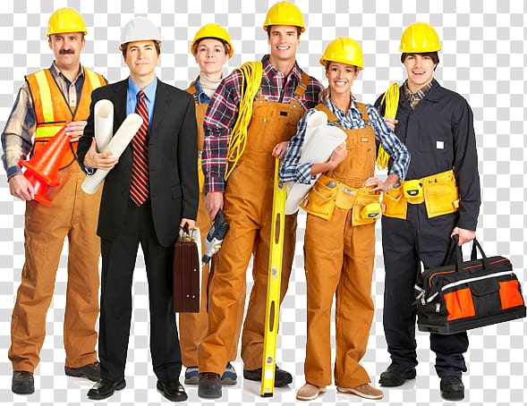 Construction worker Construction Foreman Laborer Hard Hats Architectural engineering, others transparent background PNG clipart