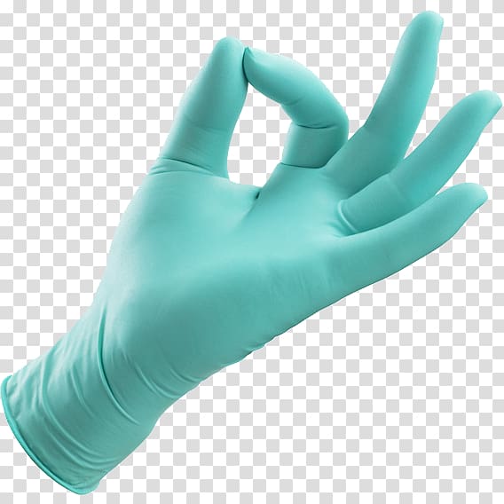 Medical glove Neoprene Latex Hand, hand transparent background PNG clipart