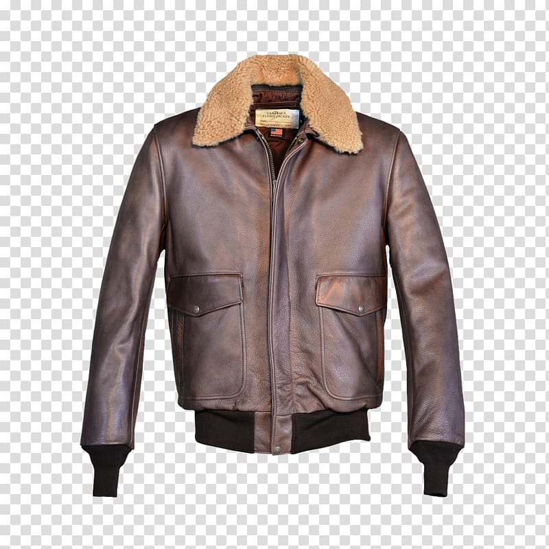Flight jacket Schott NYC Leather jacket Coat, jacket transparent background PNG clipart