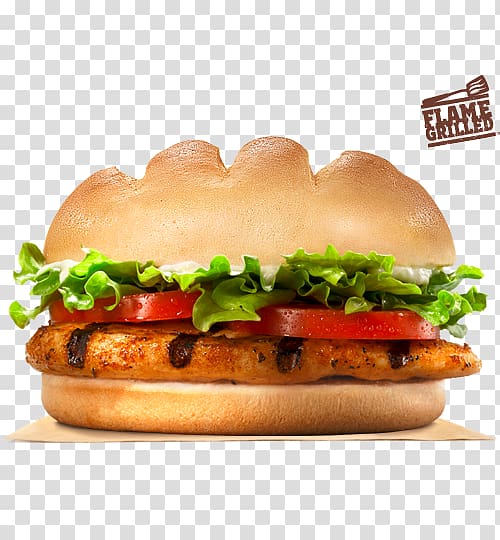 Burger King grilled chicken sandwiches Whopper Burger King Specialty Sandwiches Hamburger, sandwiches transparent background PNG clipart