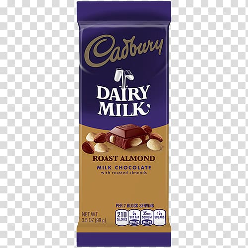 Chocolate bar Almond milk Almond Joy Cadbury Dairy Milk, milk transparent background PNG clipart