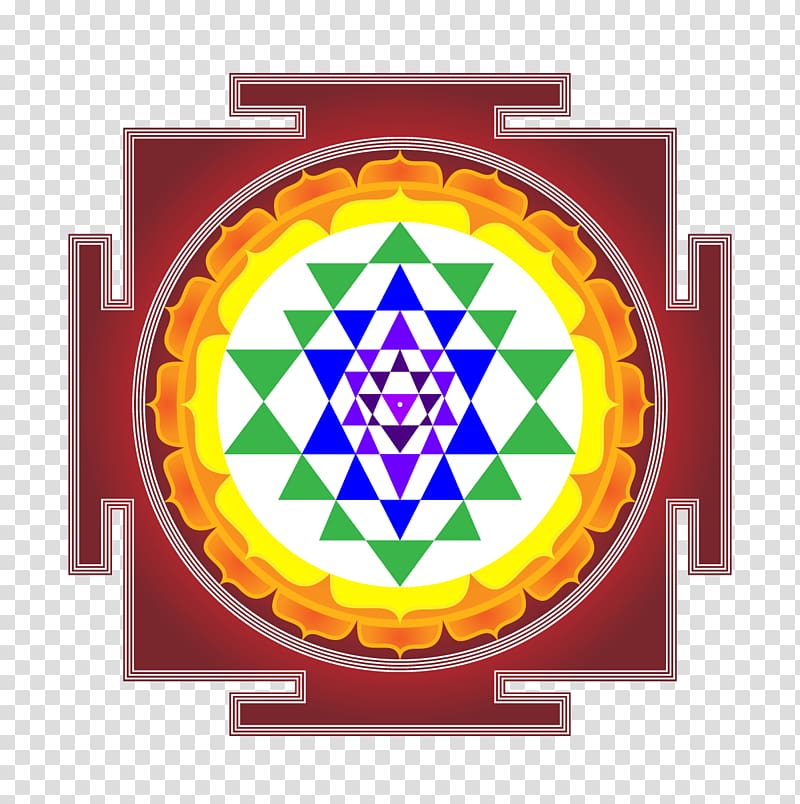 Sri Yantra Shiva Symbol Sacred geometry, chakra transparent background PNG clipart